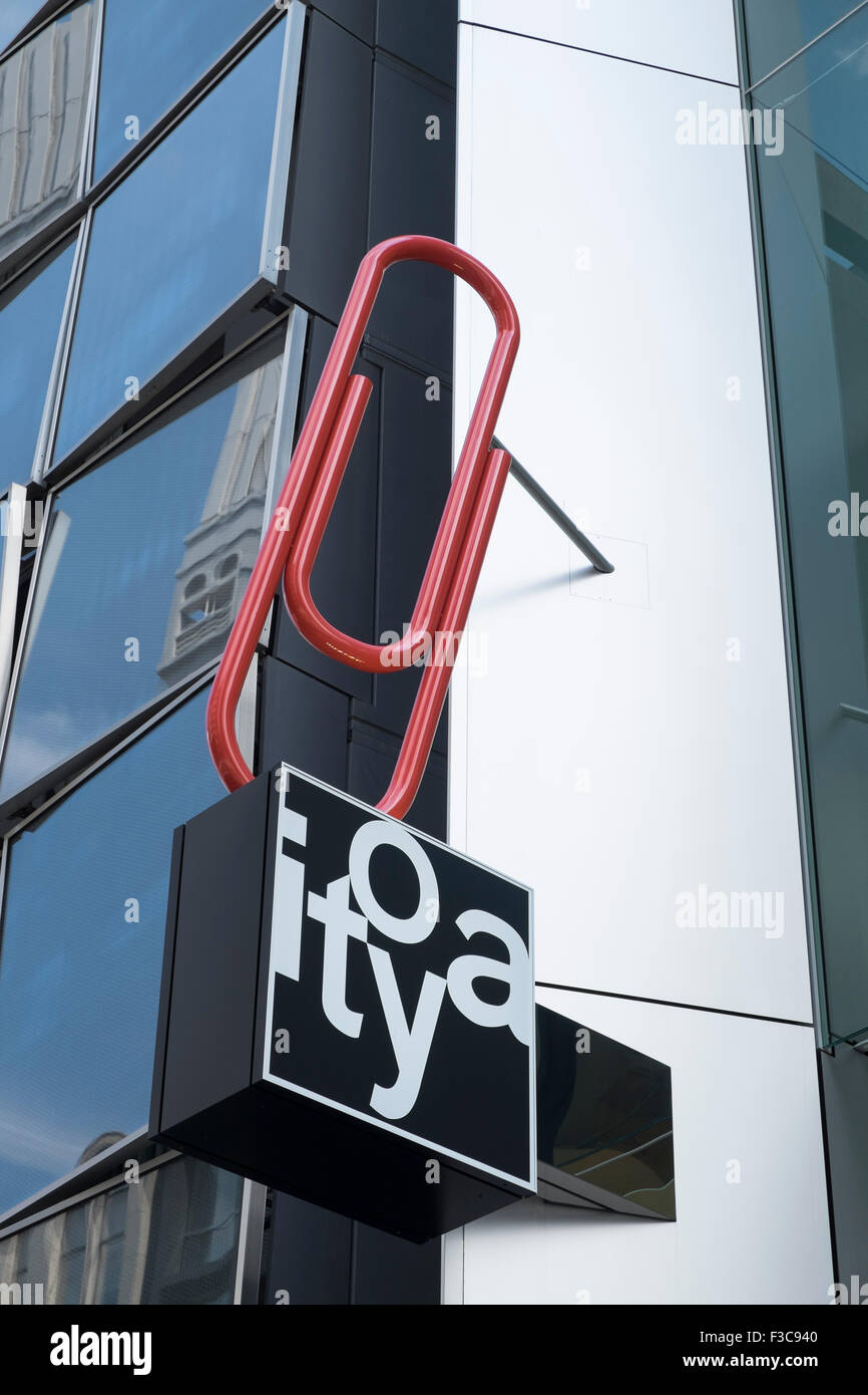 Detail of sign at new flagship store of famous ItoYa stationary shop in Ginza Tokyo Japan Stock Photo