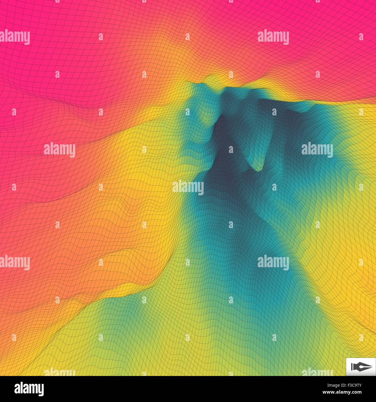Vector abstract rainbow geometric Stock Vector Images - Alamy