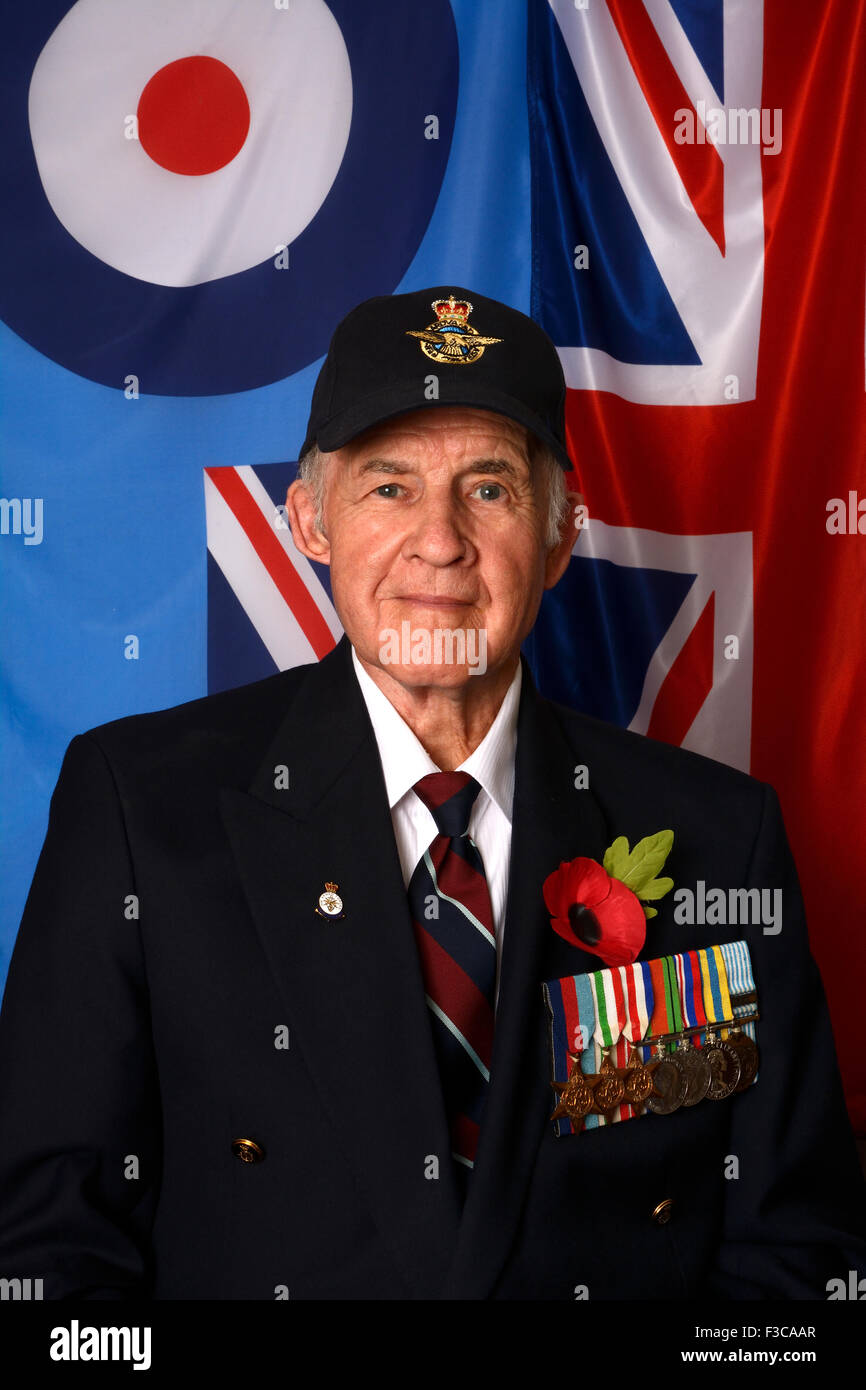 ROYAL AIR FORCE VETERAN AT REUNION Stock Photo Alamy