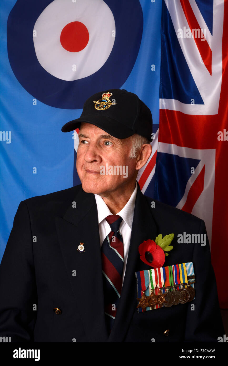 ROYAL AIR FORCE VETERAN AT REUNION Stock Photo Alamy