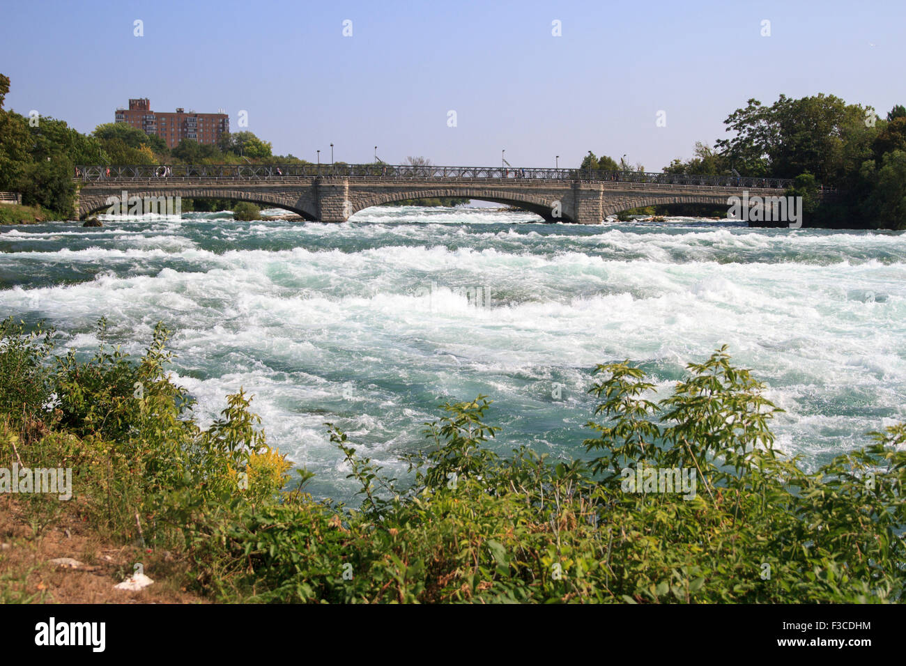 Rapids flowing into Niagara Falls Stock Photo - Alamy