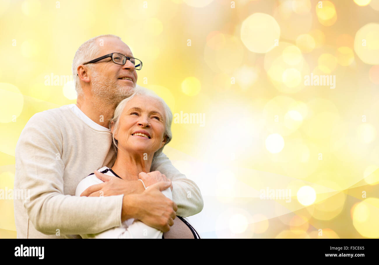 Happy woman embraces smiling hi-res stock photography and images - Alamy