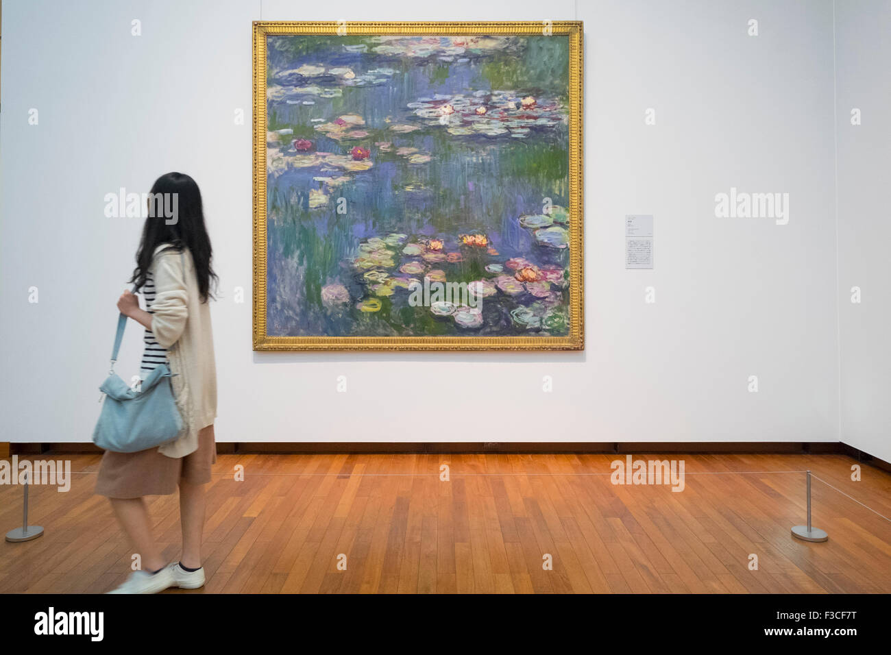 Painting Water Lilies by Claude Monet at National Museum of  Modern Art Tokyo Japan Stock Photo