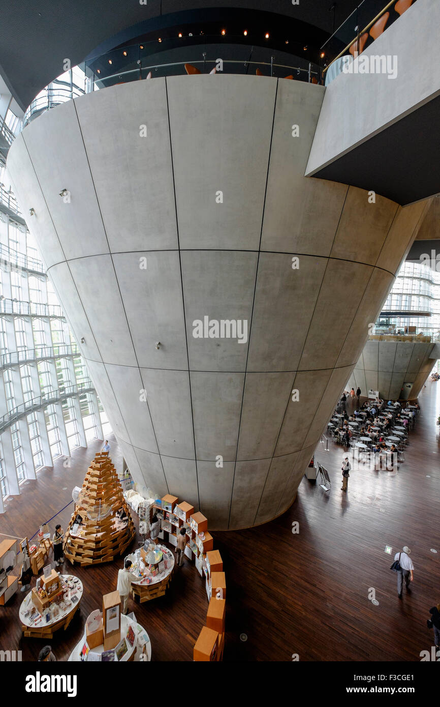 Interior of the  National Art Center Tokyo Japan Stock Photo