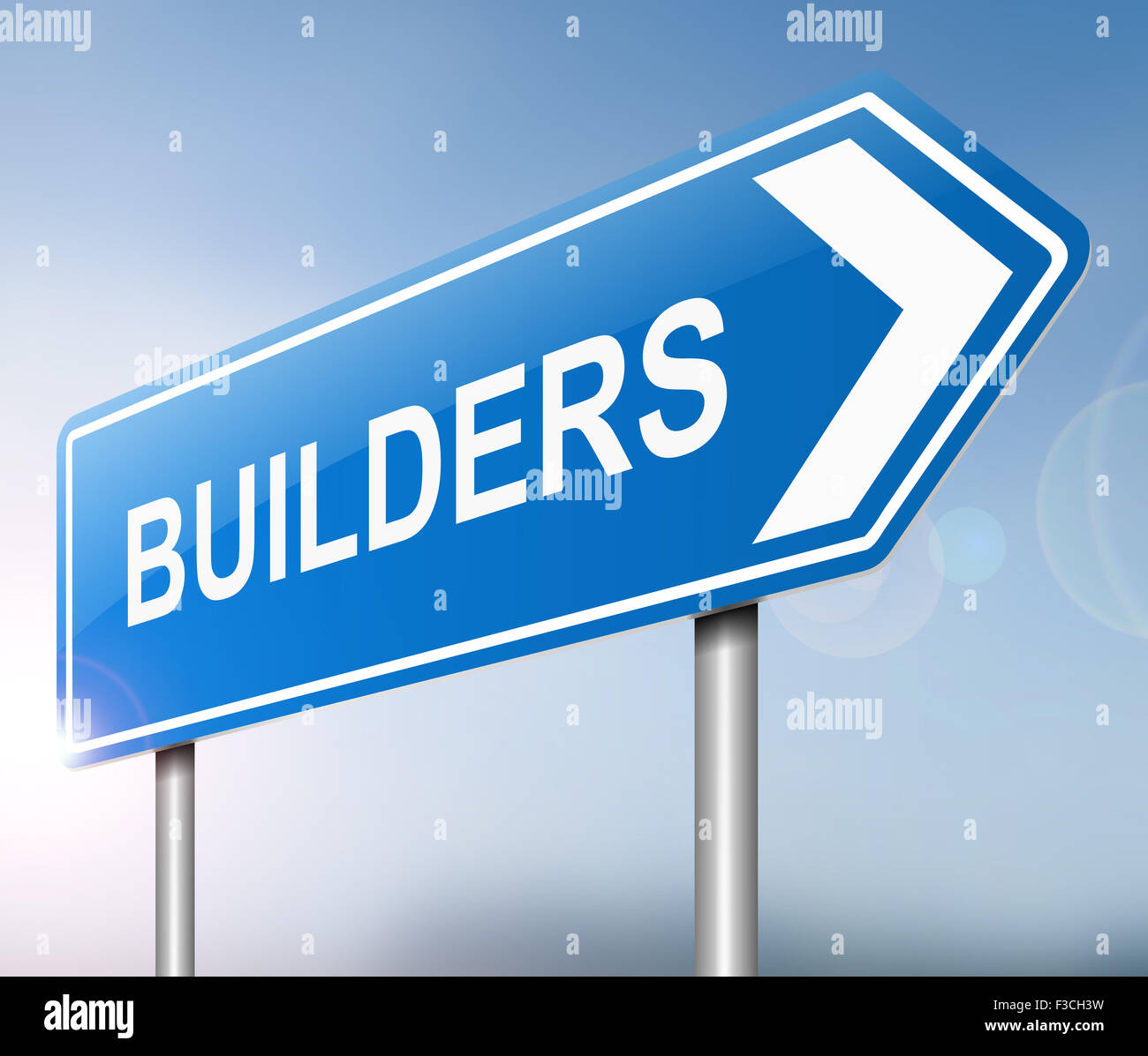 Builders concept. Stock Photo