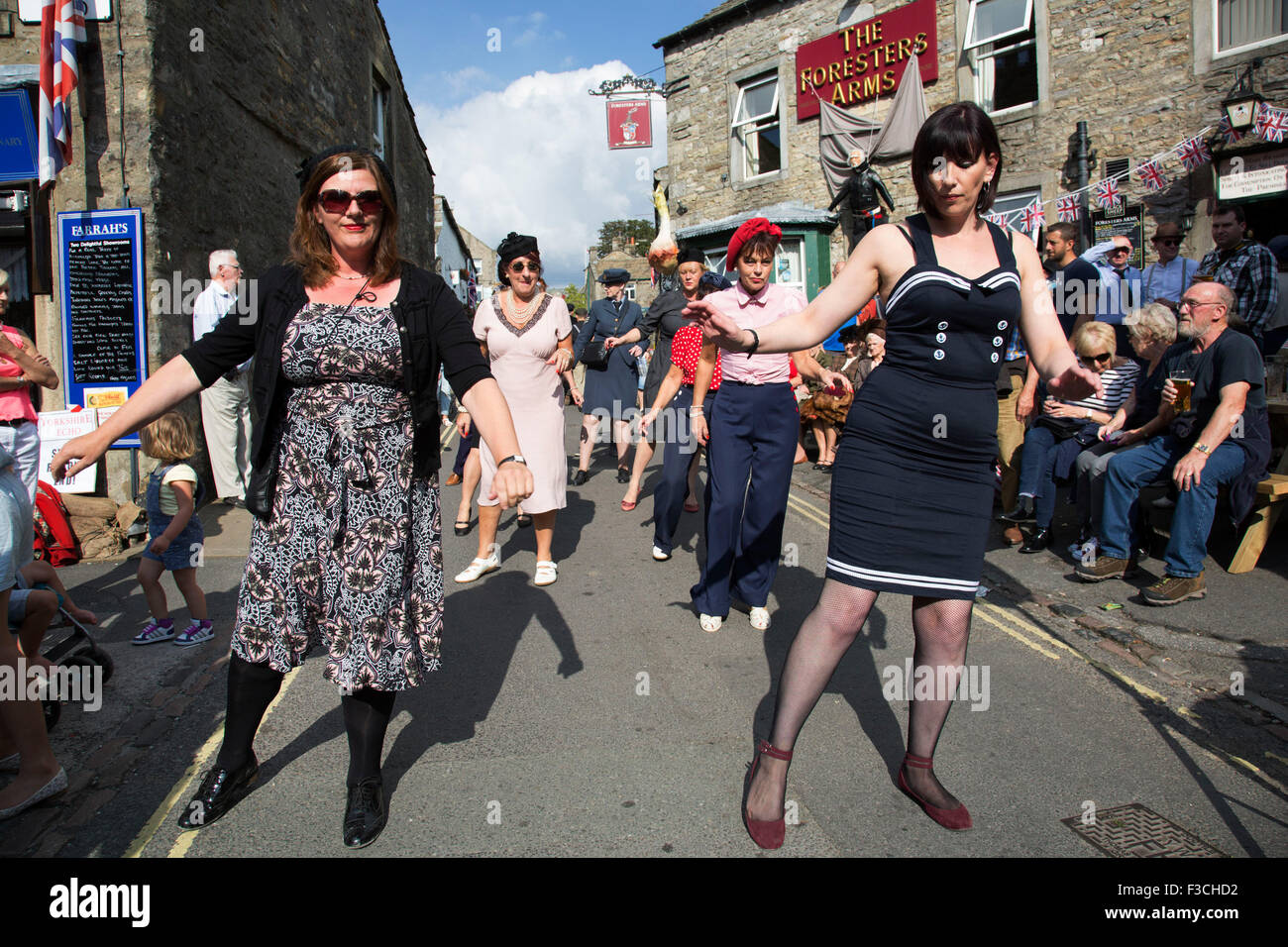 Grassington 1940s Weekend event held annually in the village
