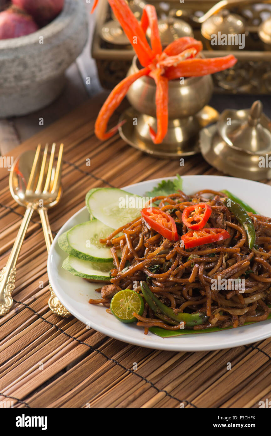 indian fried noodle Stock Photo Alamy