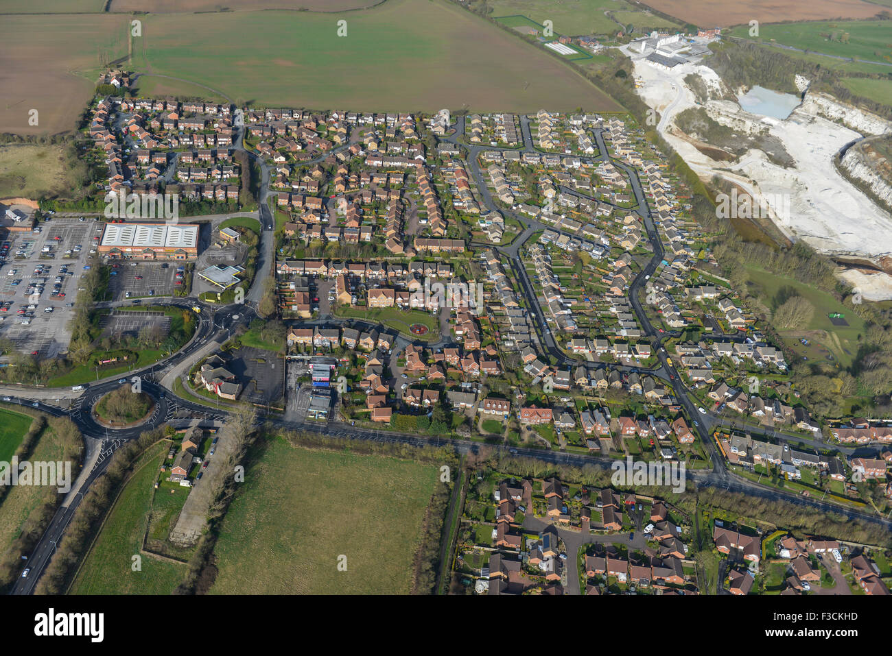 Aerial photograph of Beverley, East Riding of Yorkshire Stock Photo Alamy