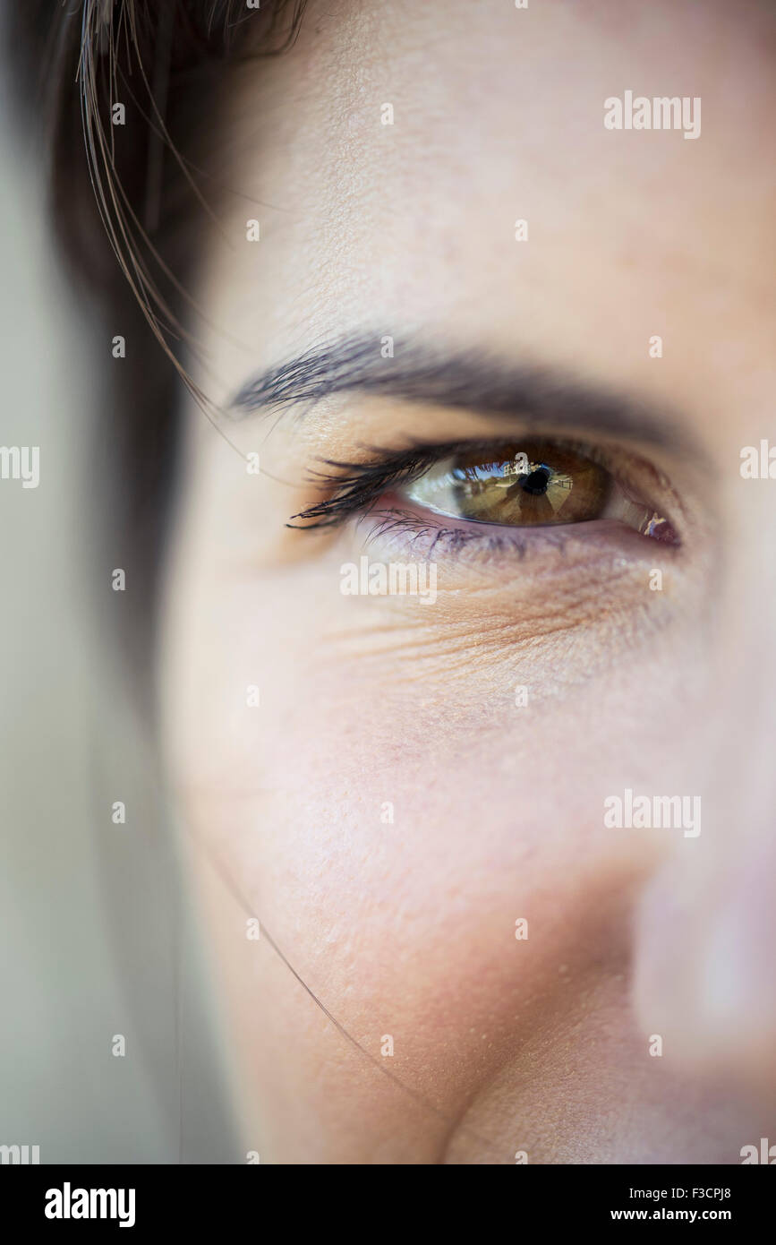 Woman's eye, close-up Stock Photo
