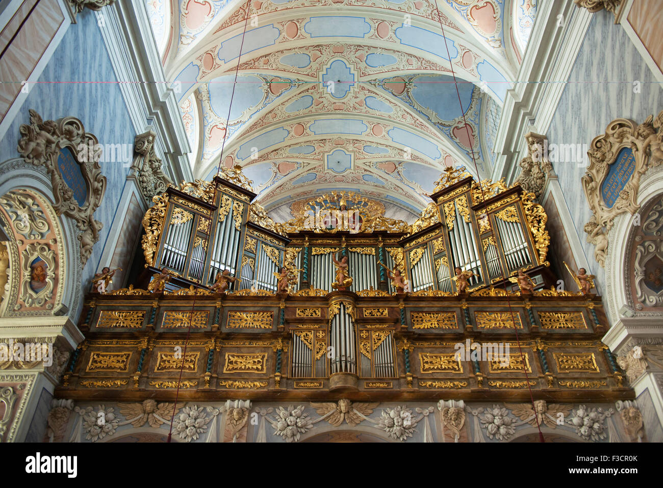Österreich, Niederösterreich, Krems, Stift Göttweig, Stiftskirche Mariä Himmelfahrt der Benediktinerabtei Stock Photo