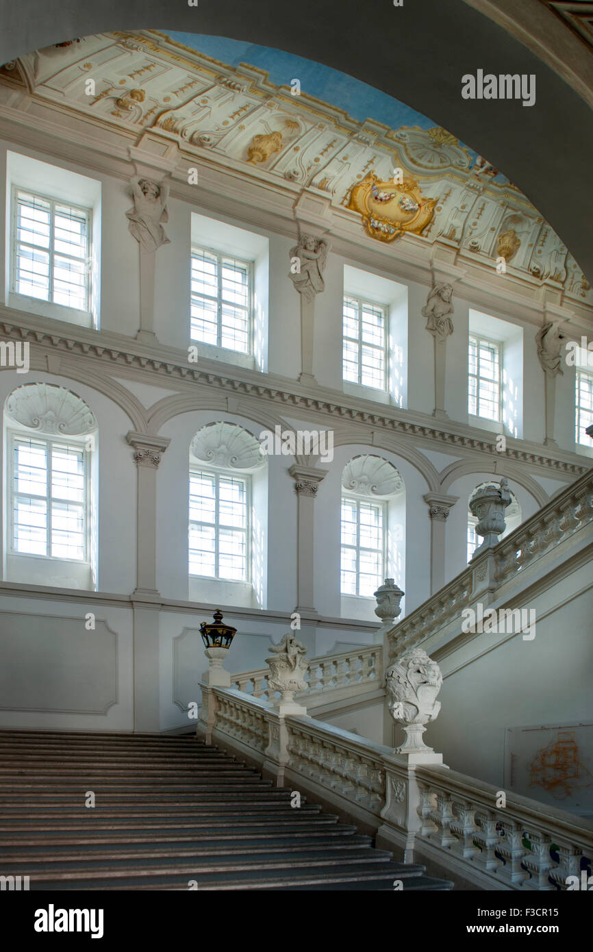 Österreich, Niederösterreich, Krems, Stift Göttweig, Kaiserstiege, die figurale Ausstattung mit Statuen der Jahreszeiten, Monats Stock Photo