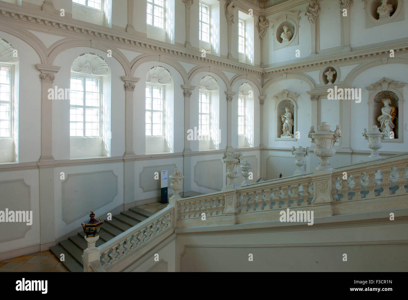 Österreich, Niederösterreich, Krems, Stift Göttweig, Kaiserstiege, Die figurale Ausstattung mit Statuen der Jahreszeiten, Monats Stock Photo
