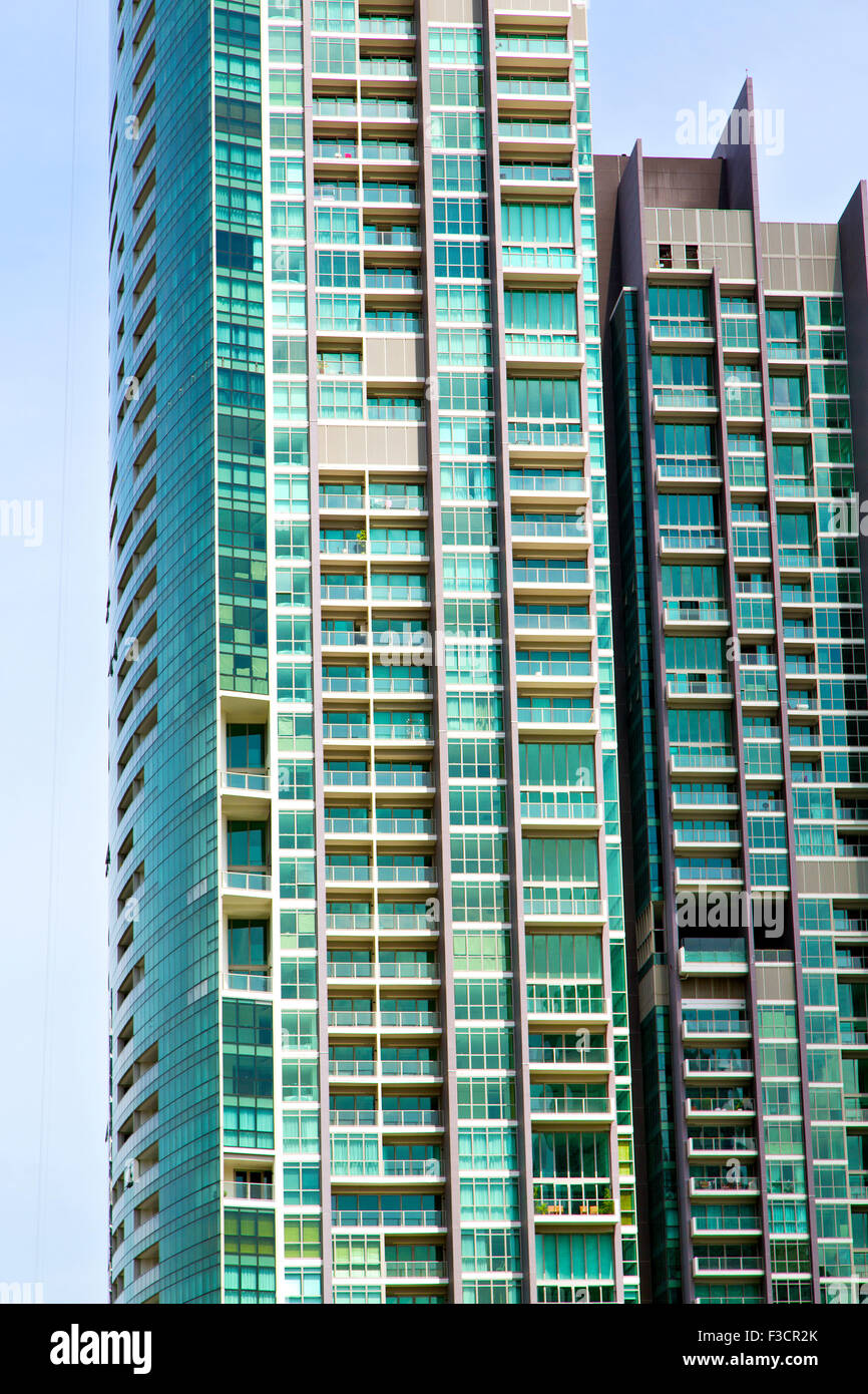 thailand bangkok office district palaces abstract modern building line ...