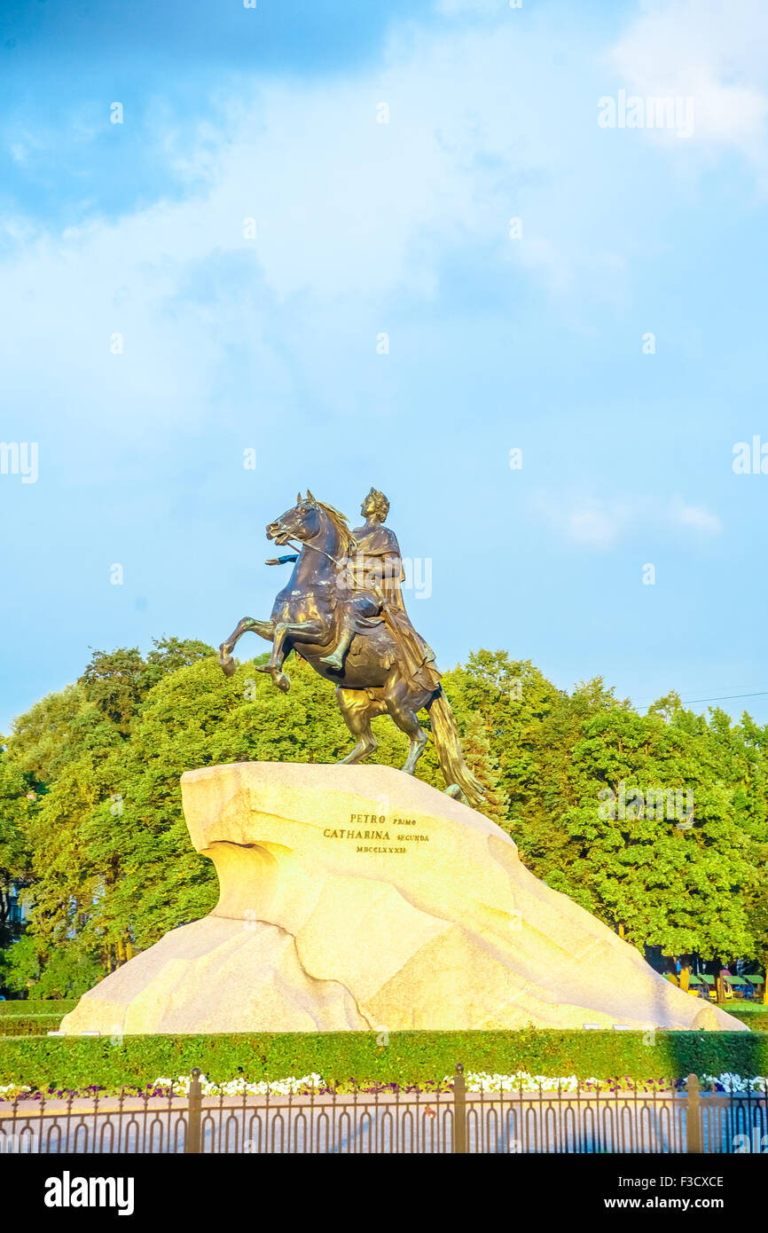 The Bronze Horseman Stock Photo Alamy