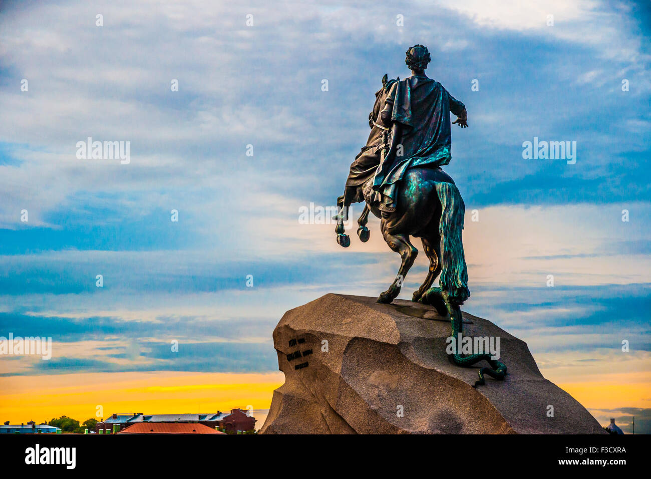 The Bronze Horseman Stock Photo Alamy
