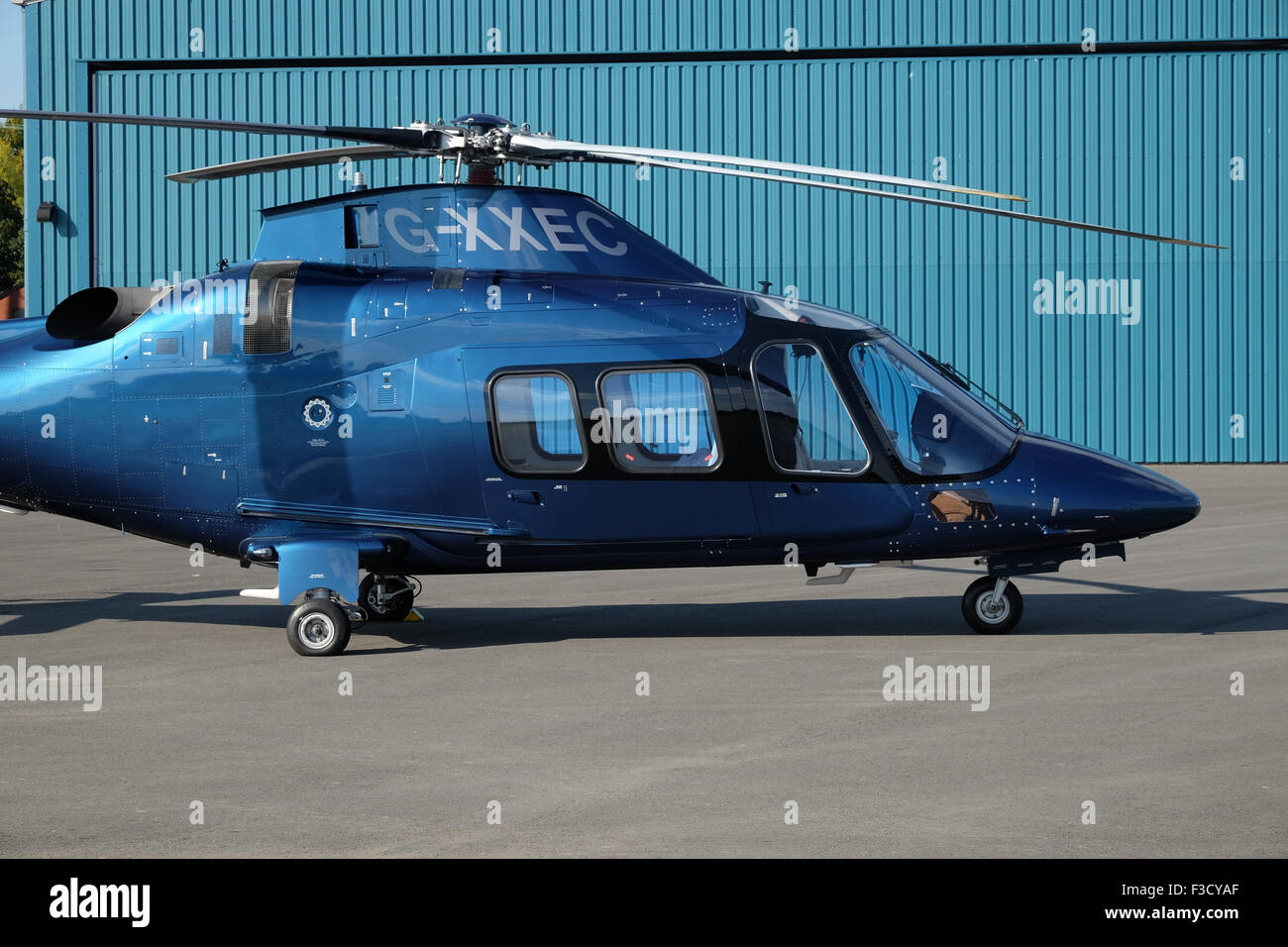 Agusta A109S operated by The Queens Helicopter Flight  registered G-XXEC it was acquired by the Royal House in summer 2014 Stock Photo