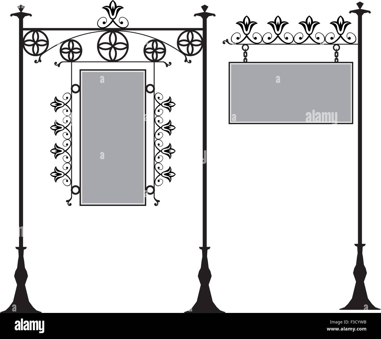 Wrought Iron Signage Vector Art Stock Vector Image & Art Alamy