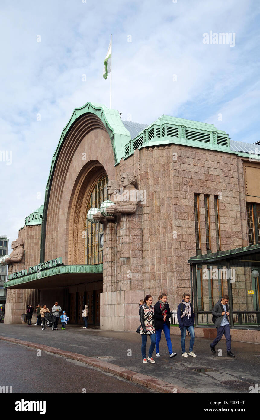 Helsinki Finland Central Main Railway Station Stock Photo Alamy