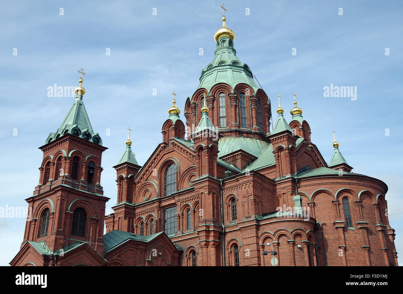 Eastern Orthodox cathedral, Helsinki, Finland. Stock Photo