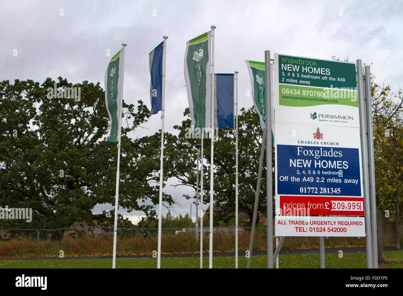 Barratt, Persimmon, Charles Church, Homes for sale, in Buckshaw Village