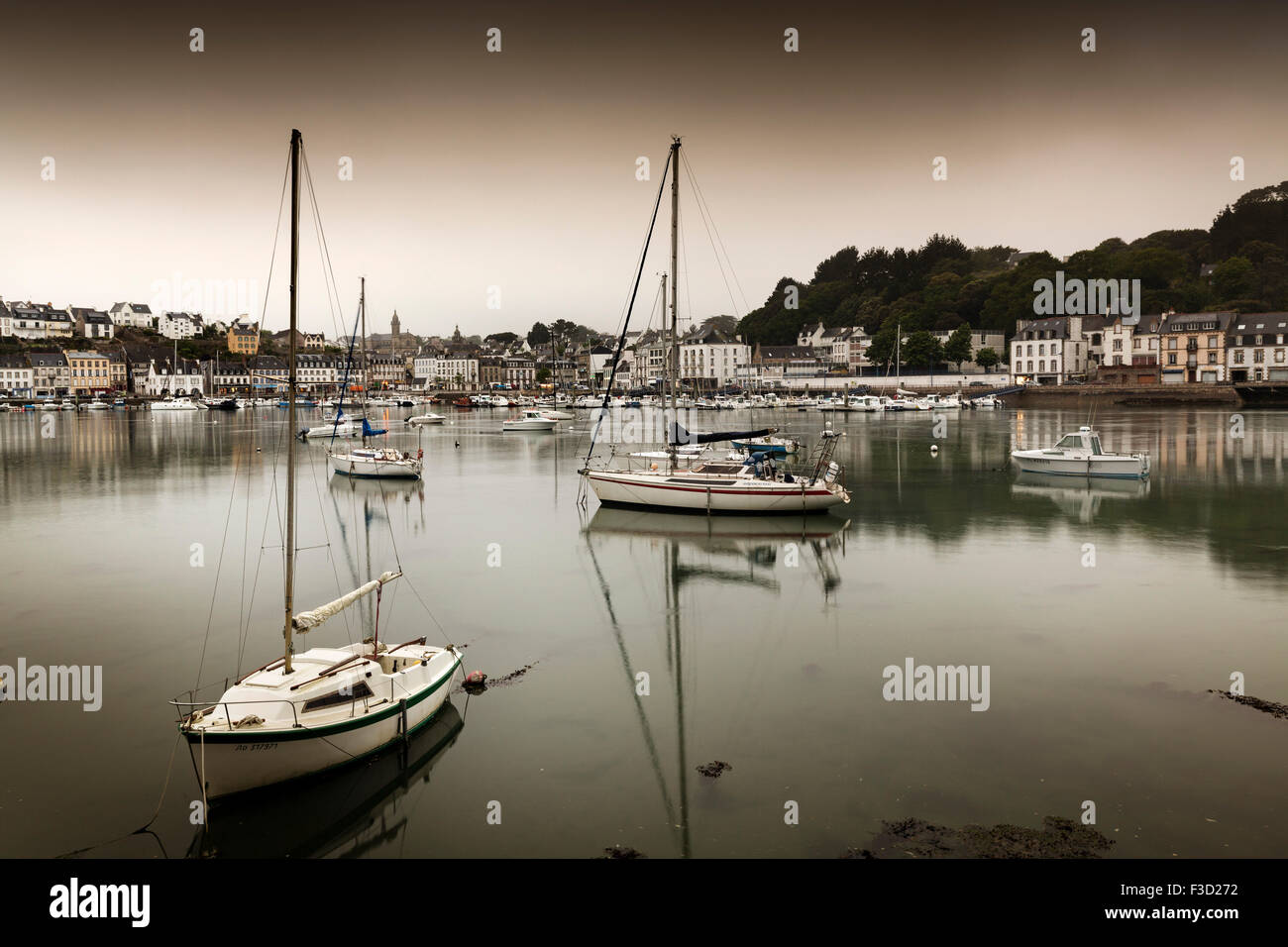 Audierne port Finistere French Brittany France Europe Stock Photo
