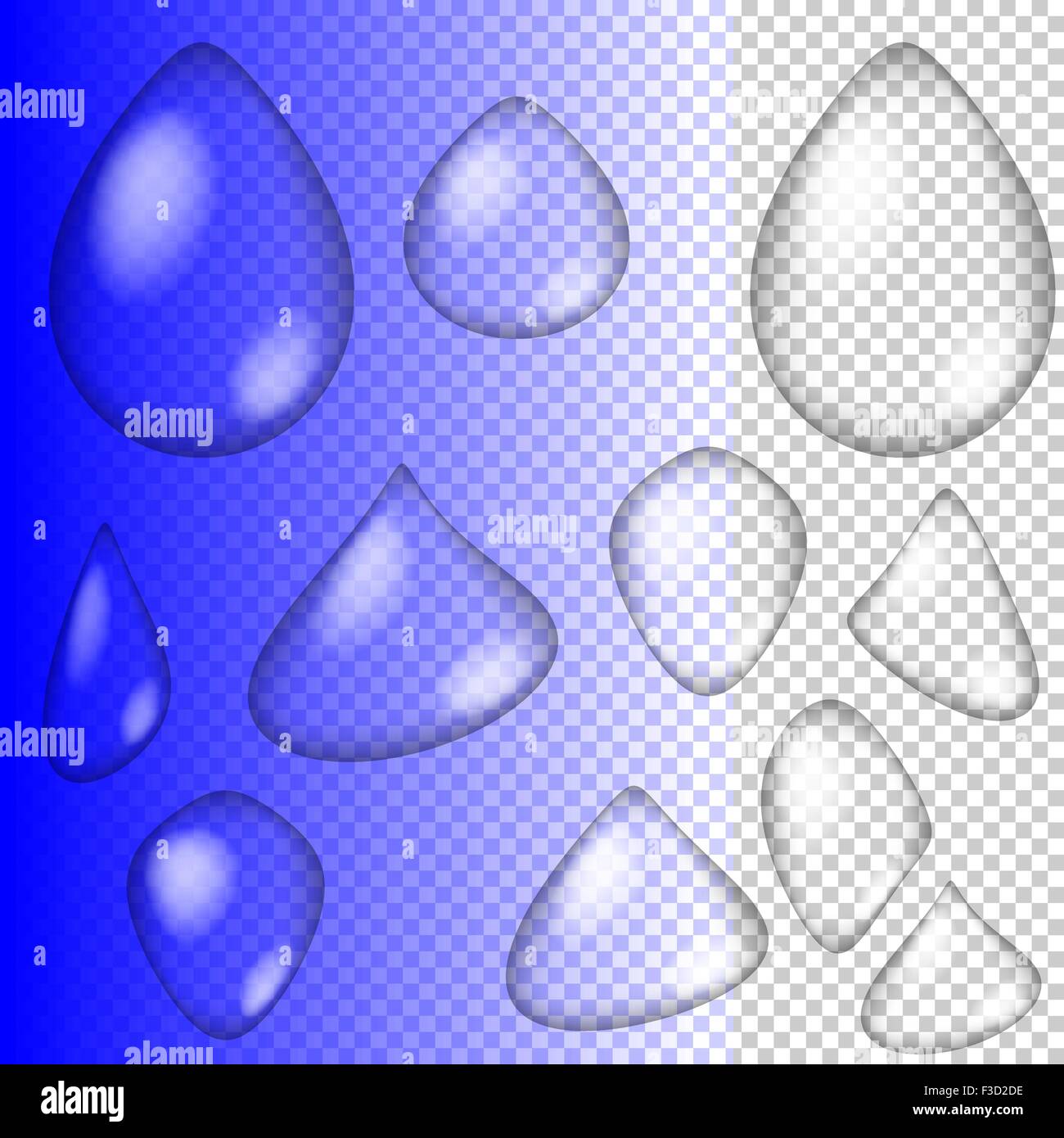 Set of Water Drops Stock Vector Image & Art - Alamy