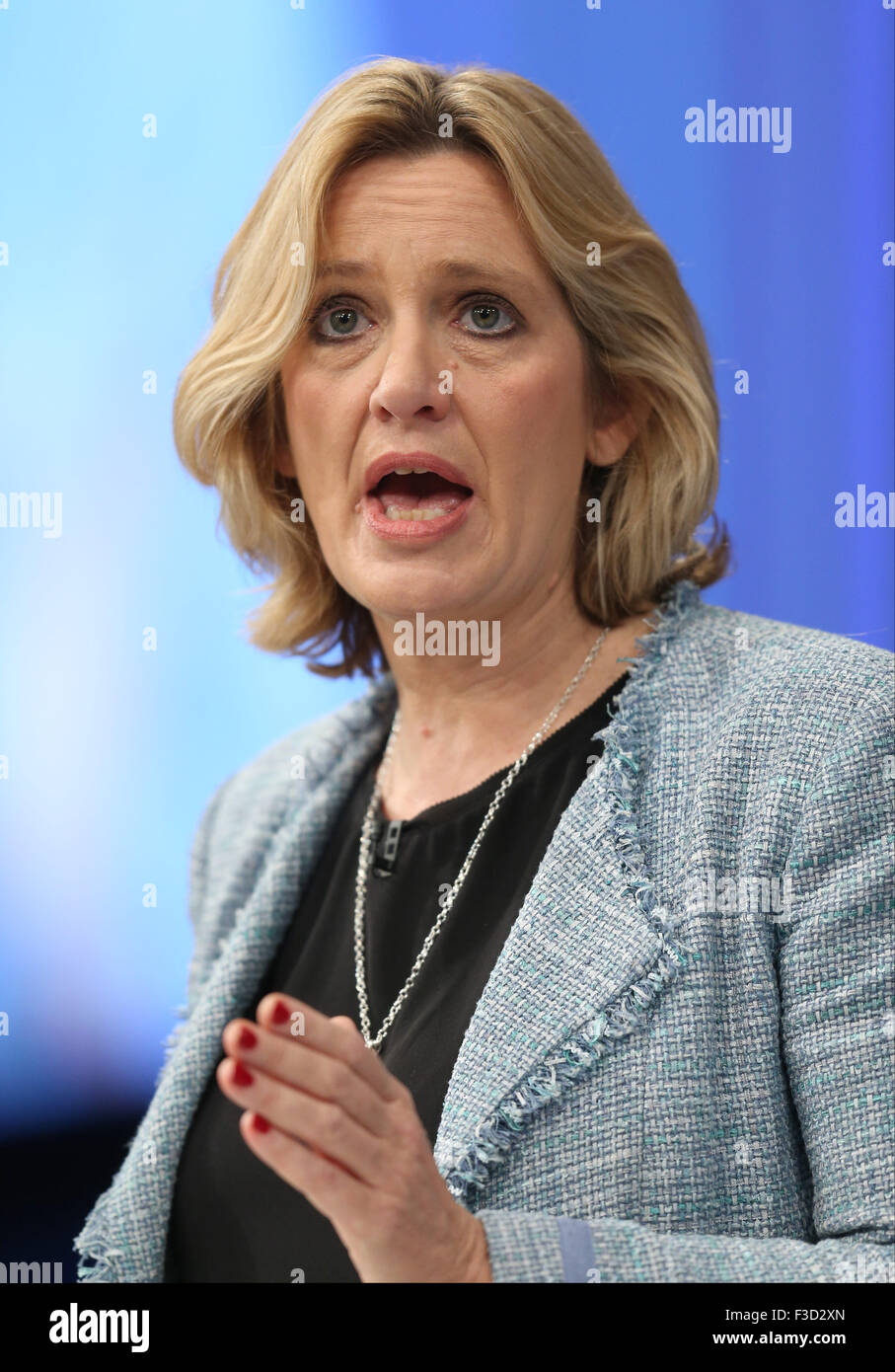 Manchester, UK. 5th October, 2015. Amber Rudd Mp Secretary Of State For ...