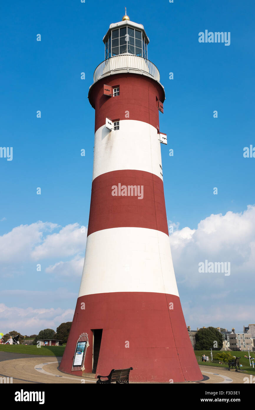 Smeaton's Tower on Plymouth Hoe Stock Photo - Alamy