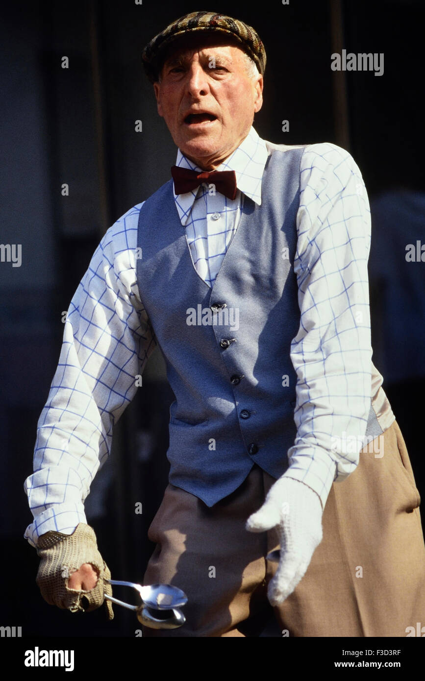 A man playing the spoons. Nottingham. England. UK Stock Photo Alamy
