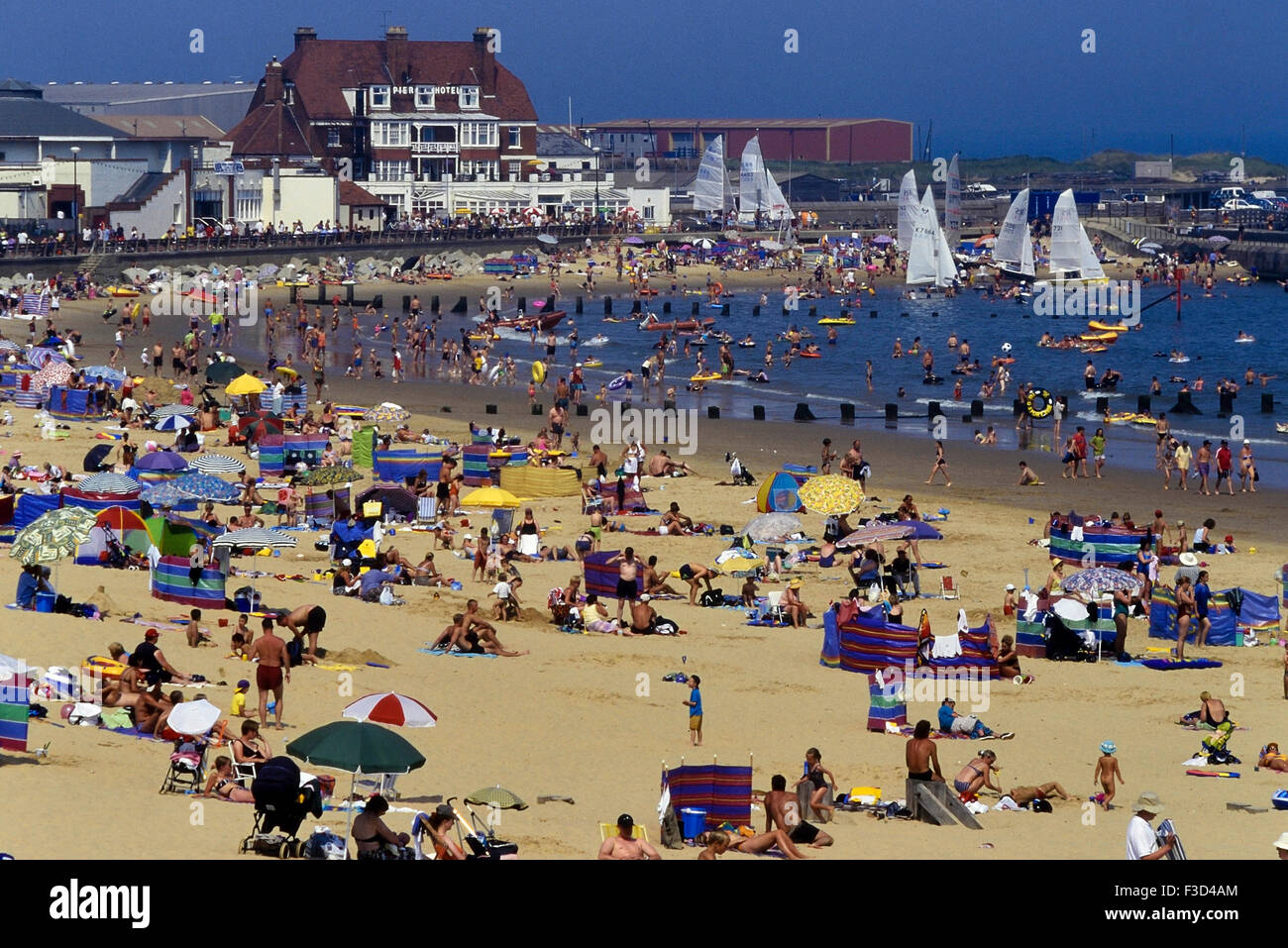 GorlestononSea Beach, near Great Yarmouth. Norfolk. England. UK Stock