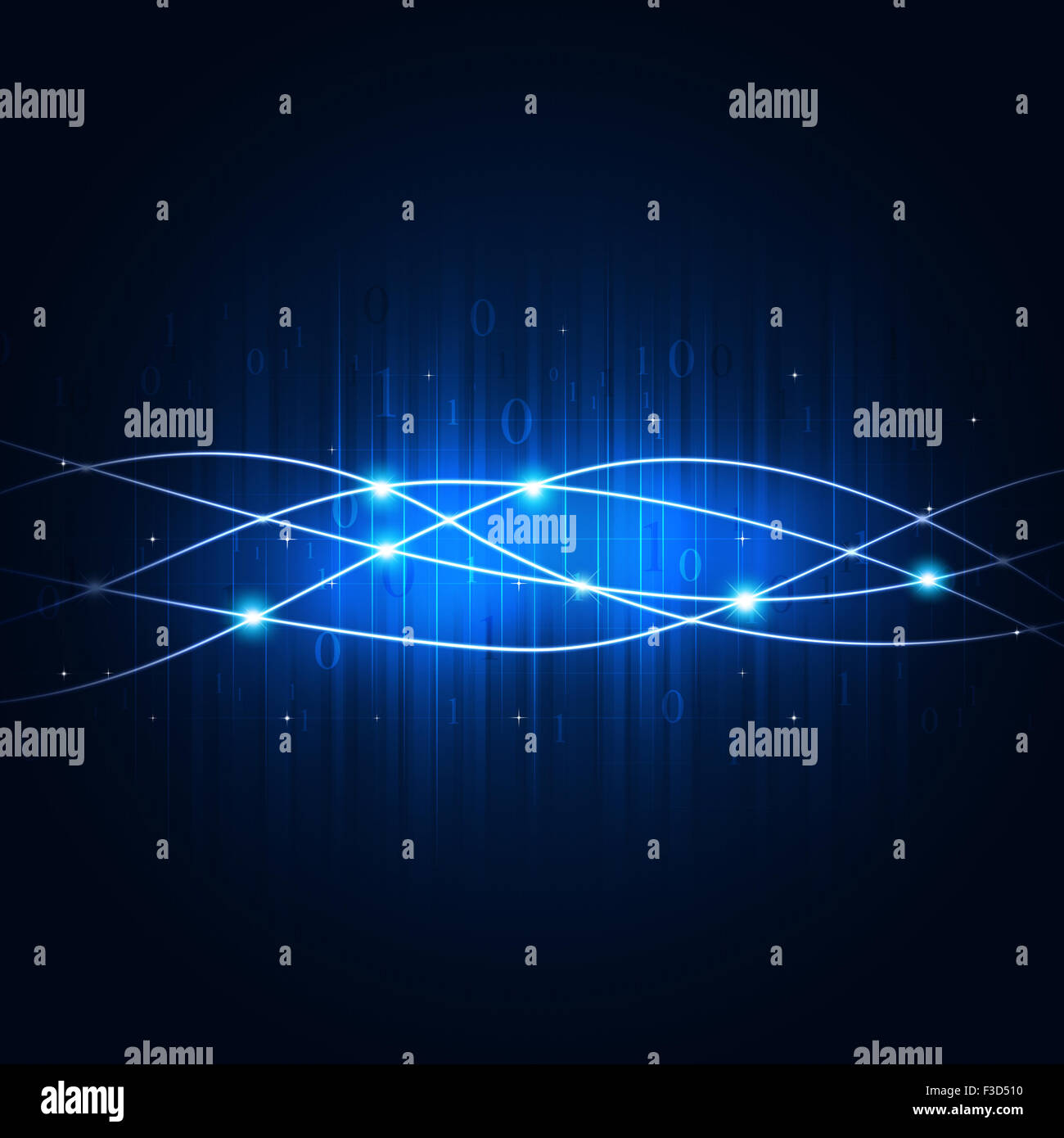 abstract technology global network concept blue background Stock Photo ...