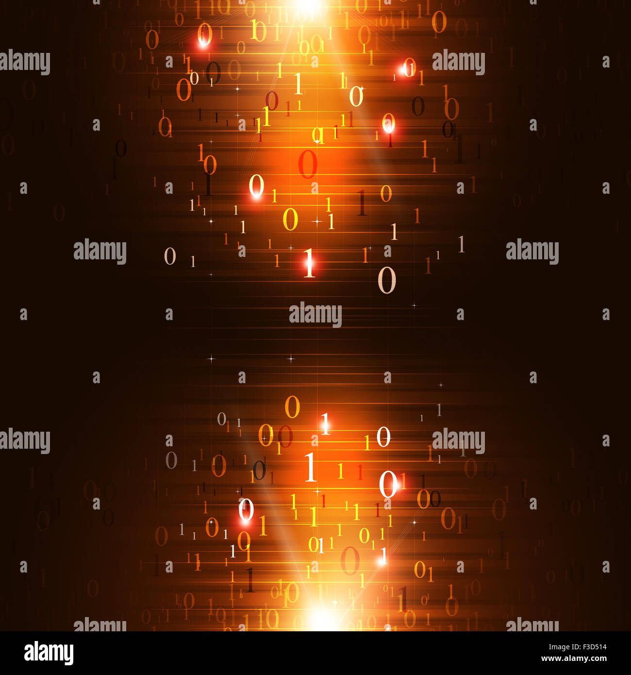 abstract binaru code technology global network background Stock Photo ...