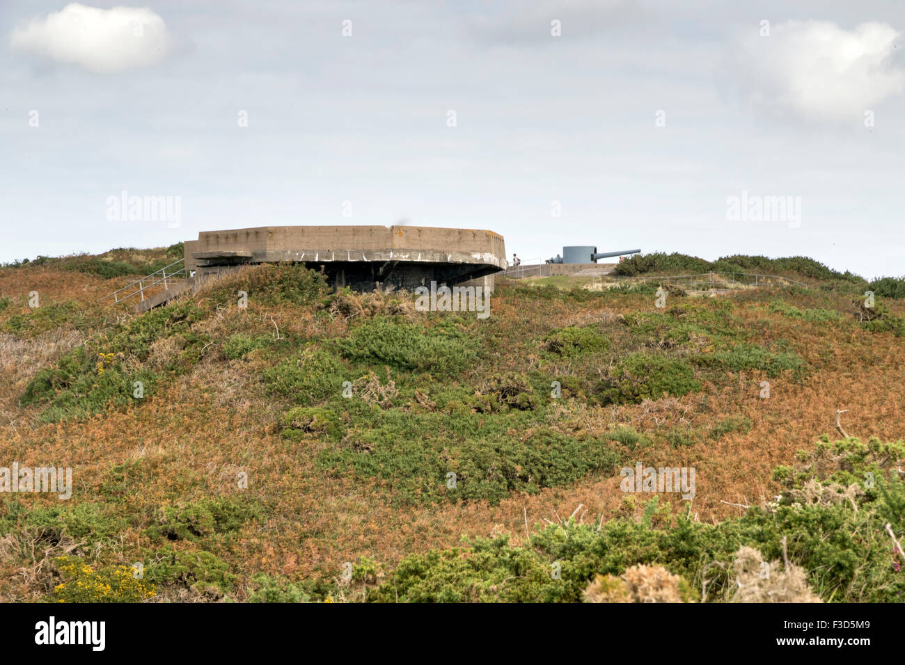 Battery Lothringen at Noirmont Point on Jersey,s South-West coast Stock Photo