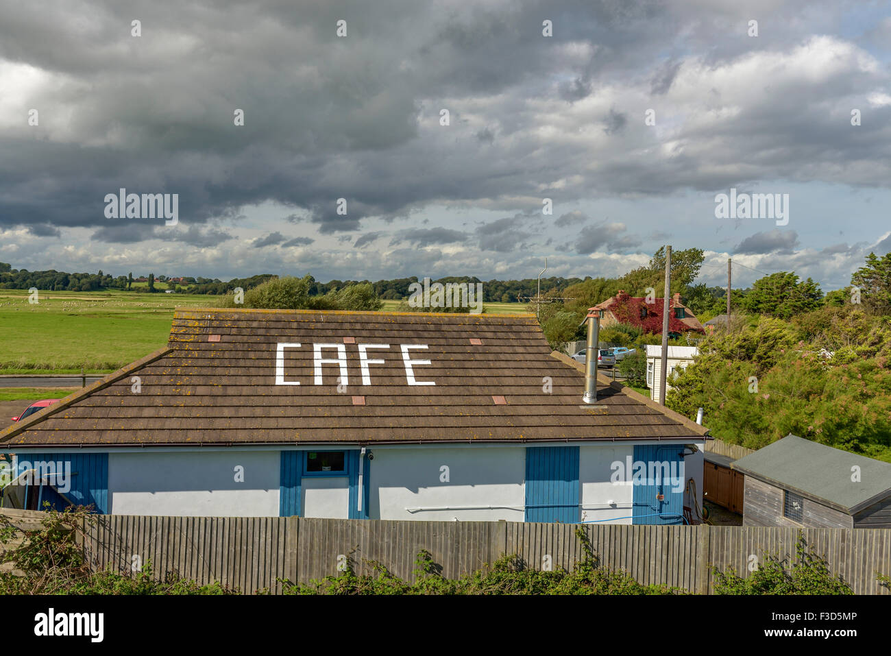 Winchelsea Beach Cafe at Pett Level. Winchelsea Beach. East Sussex. England. UK Stock Photo