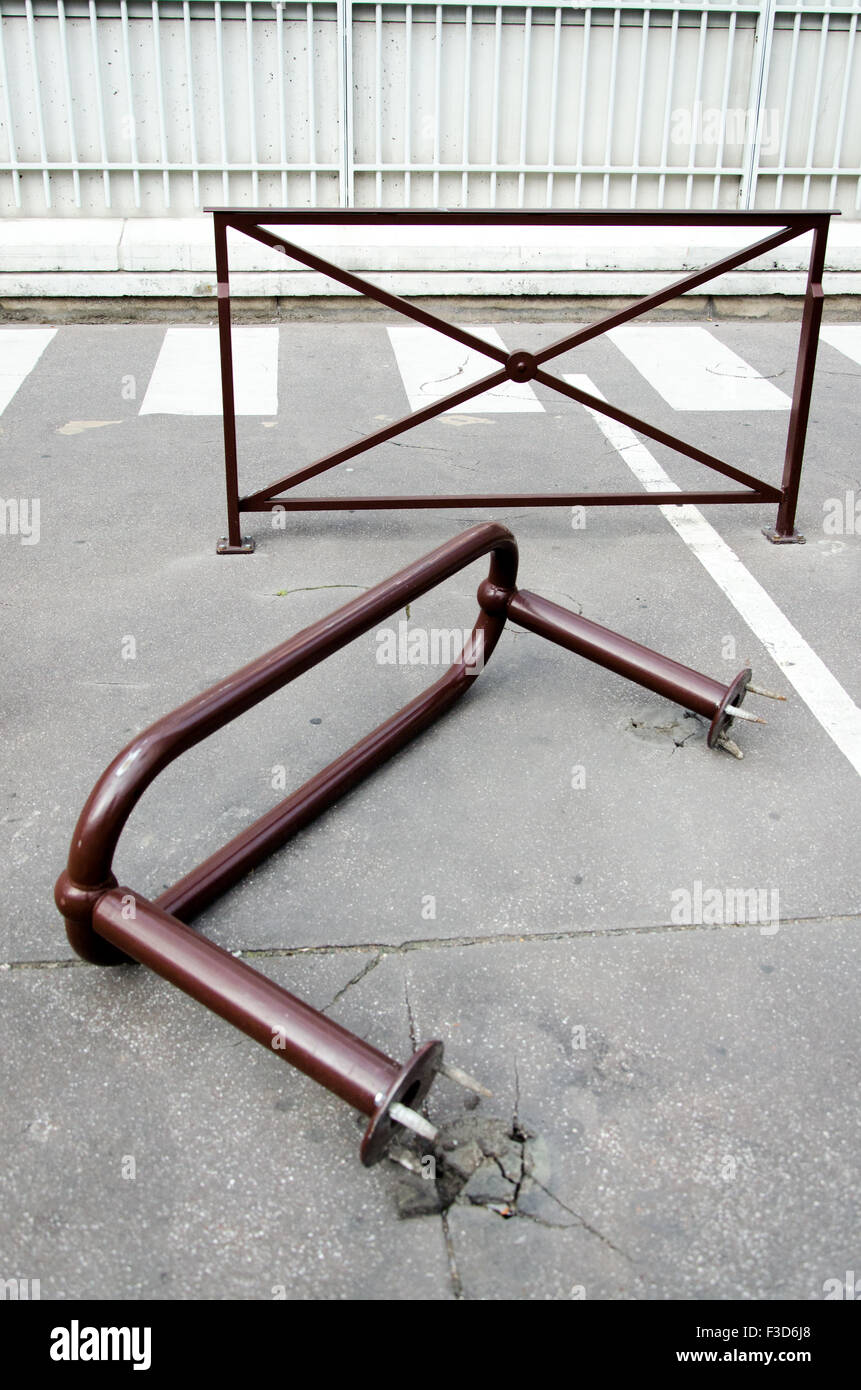 Outside vandalism of a public property in the street Stock Photo Alamy