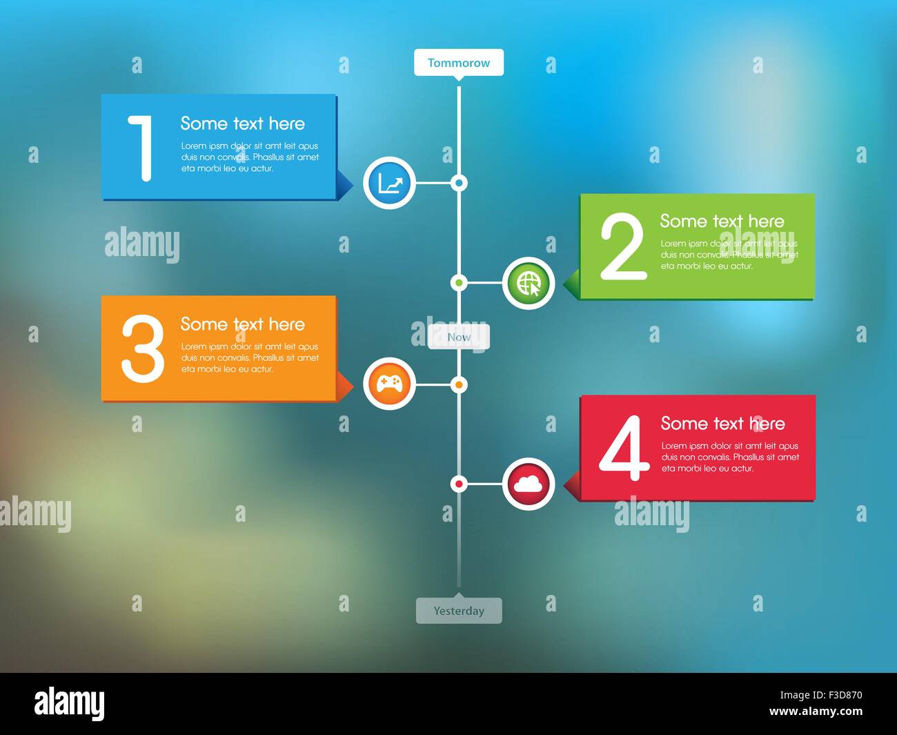 Vector, Timeline, Flow, Network, Chart, Task, Stock Vector