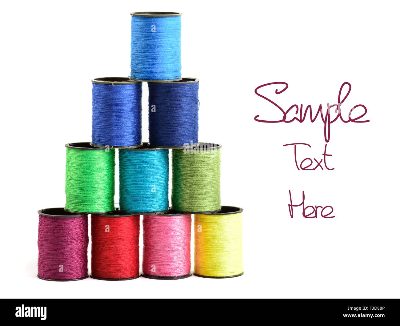 Sewing thread on white background hi-res stock photography and images -  Alamy