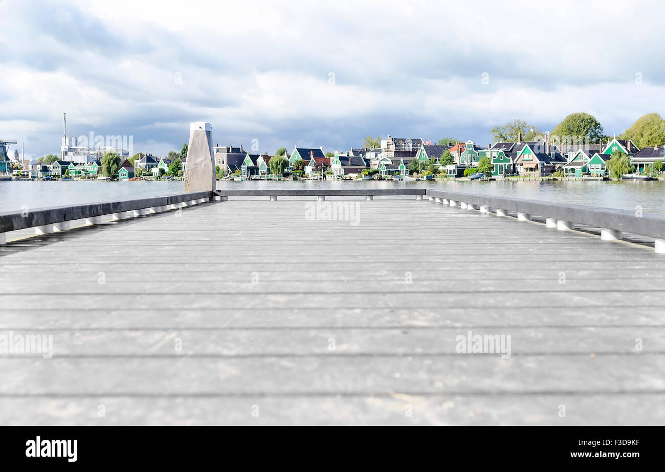 Old wooden empty pier hi-res stock photography and images - Alamy