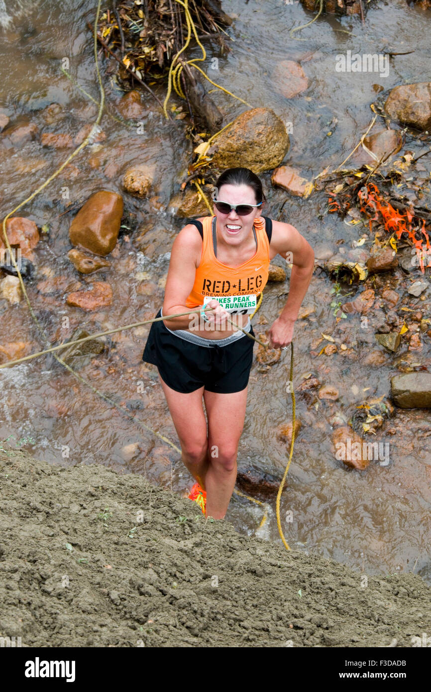 Pikes Peak Road Runners Fall Series Race Stock Photo