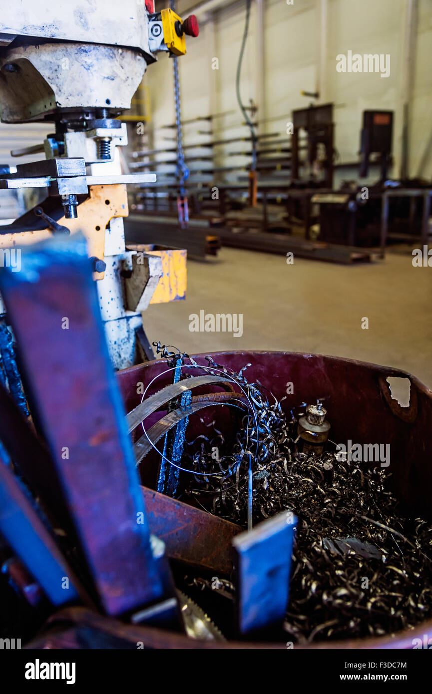 Manufacturing equipment in workshop Stock Photo