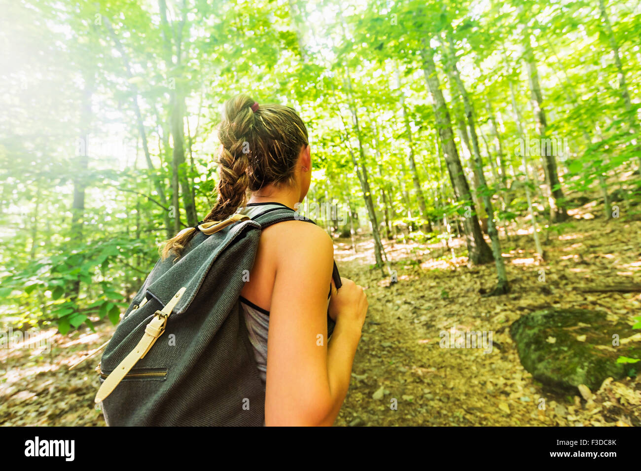 Caucasian female hiker hi-res stock photography and images - Alamy