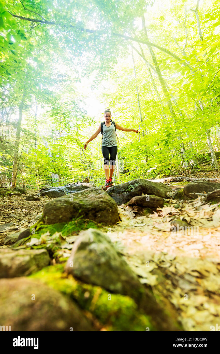 Selective focus woman hiker hi-res stock photography and images - Alamy
