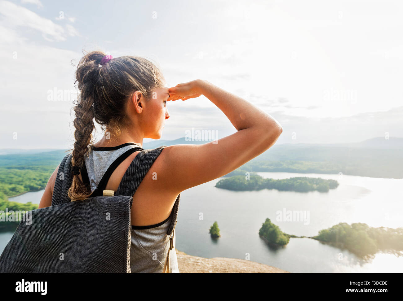 Young woman 20 rear view hi-res stock photography and images - Alamy