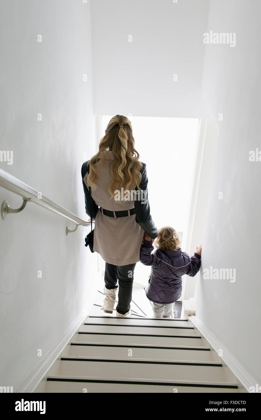 Walking Down Stairs Side View High Resolution Stock Photography And Images Alamy