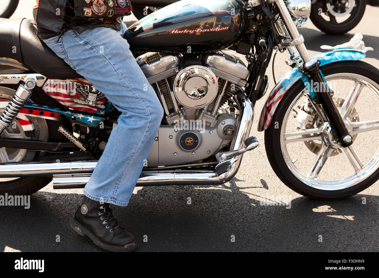 Harley davidson motorcycle rider hi-res stock photography and images ...