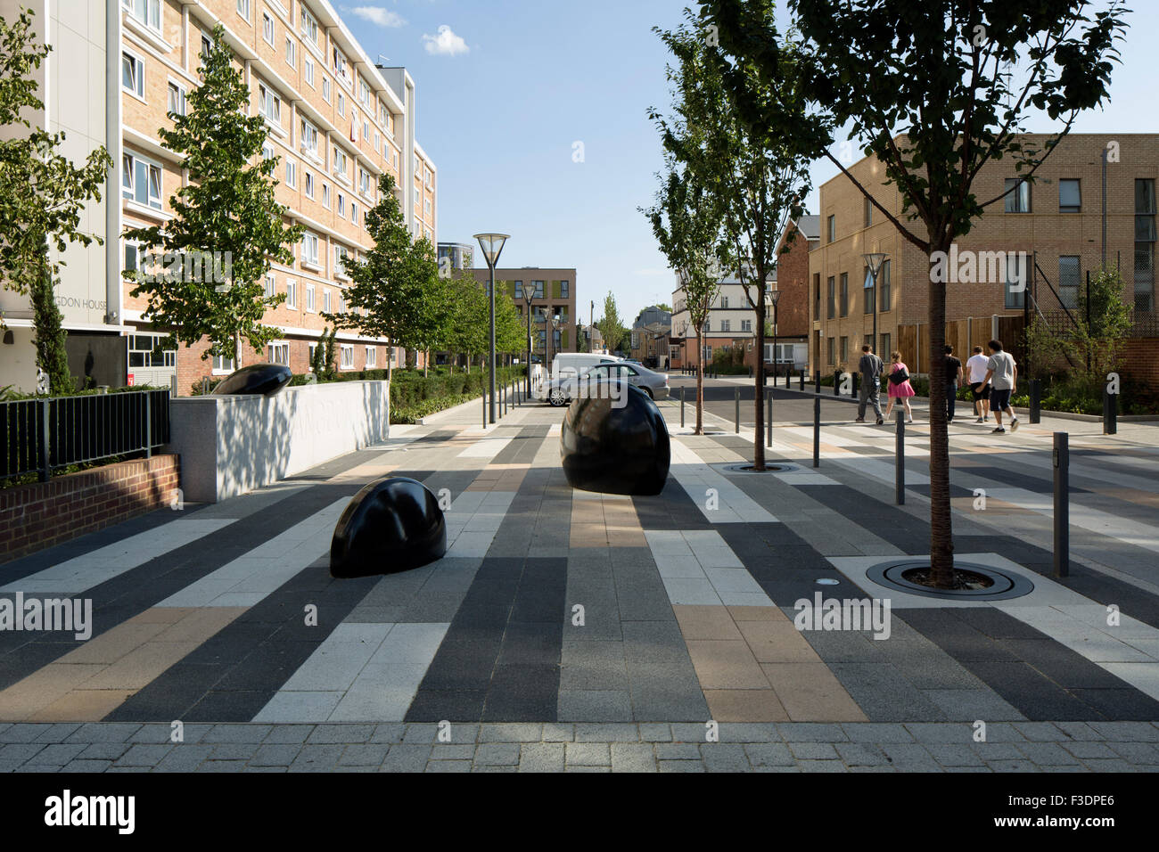 View of landscape architecture on the Brownfield Estate. Brownfield