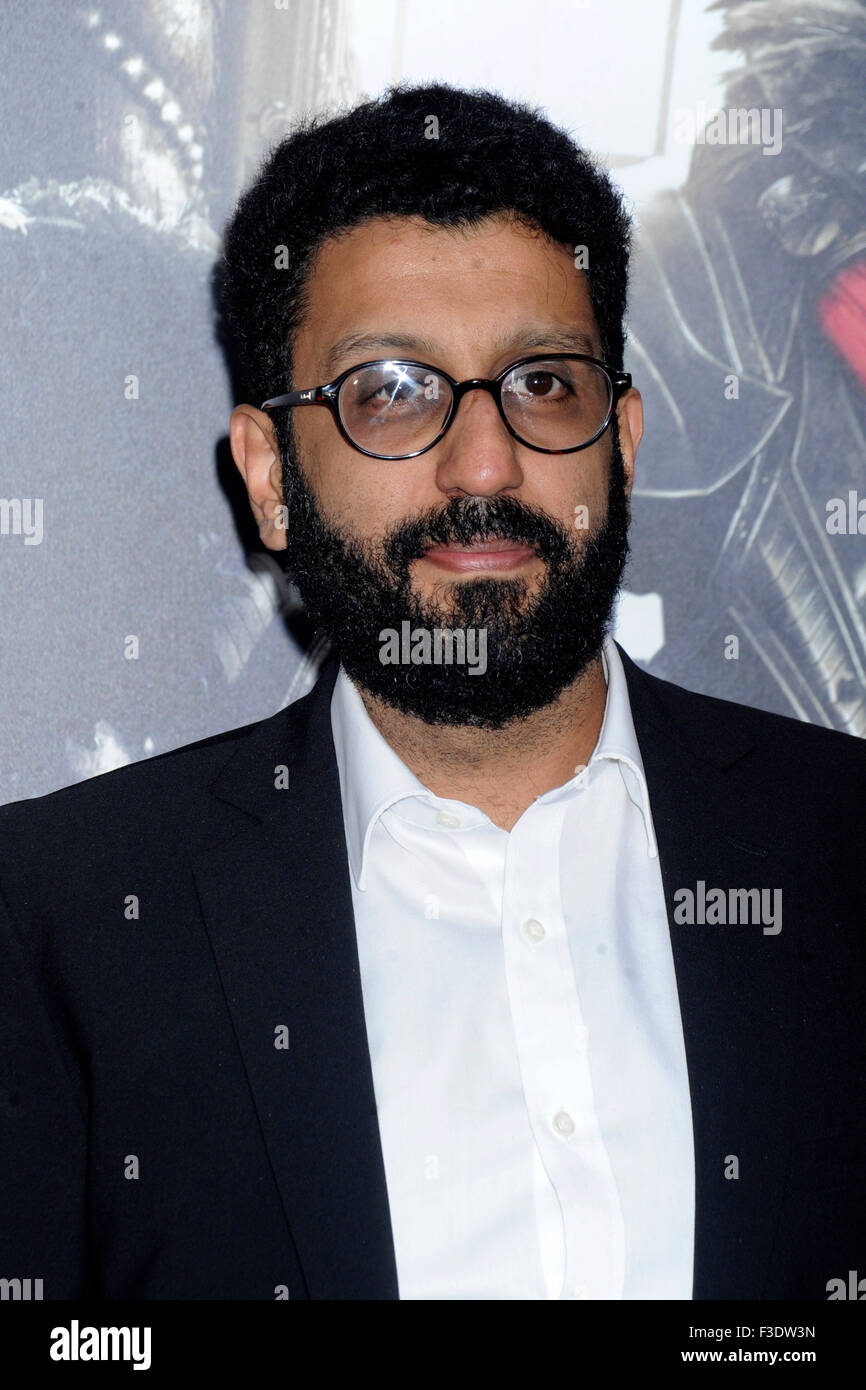 New York City. 4th Oct, 2015. Adeel Akhtar attends the premiere of 'Pan ...