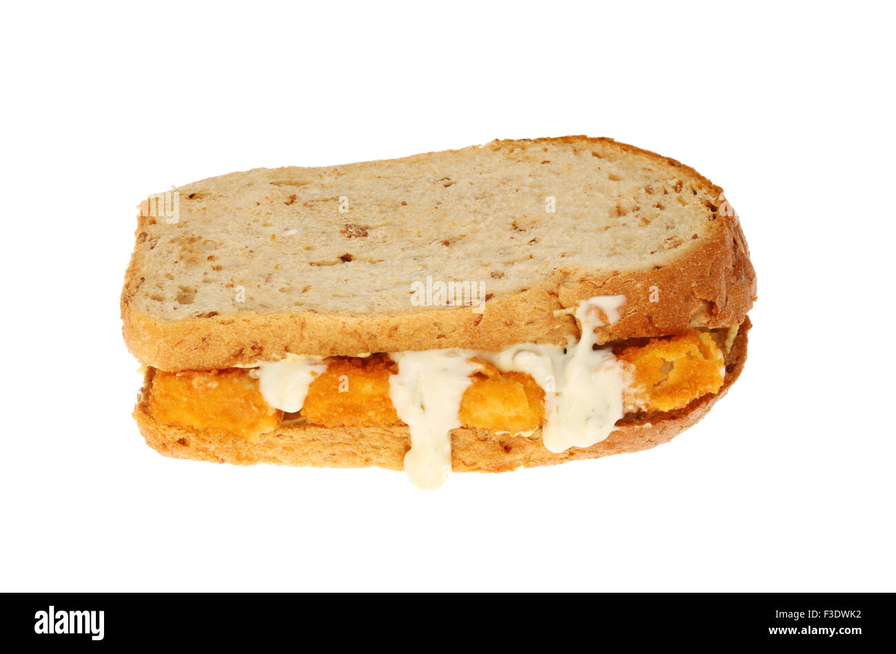 Tartar sauce fish finger sandwich hires stock photography and images