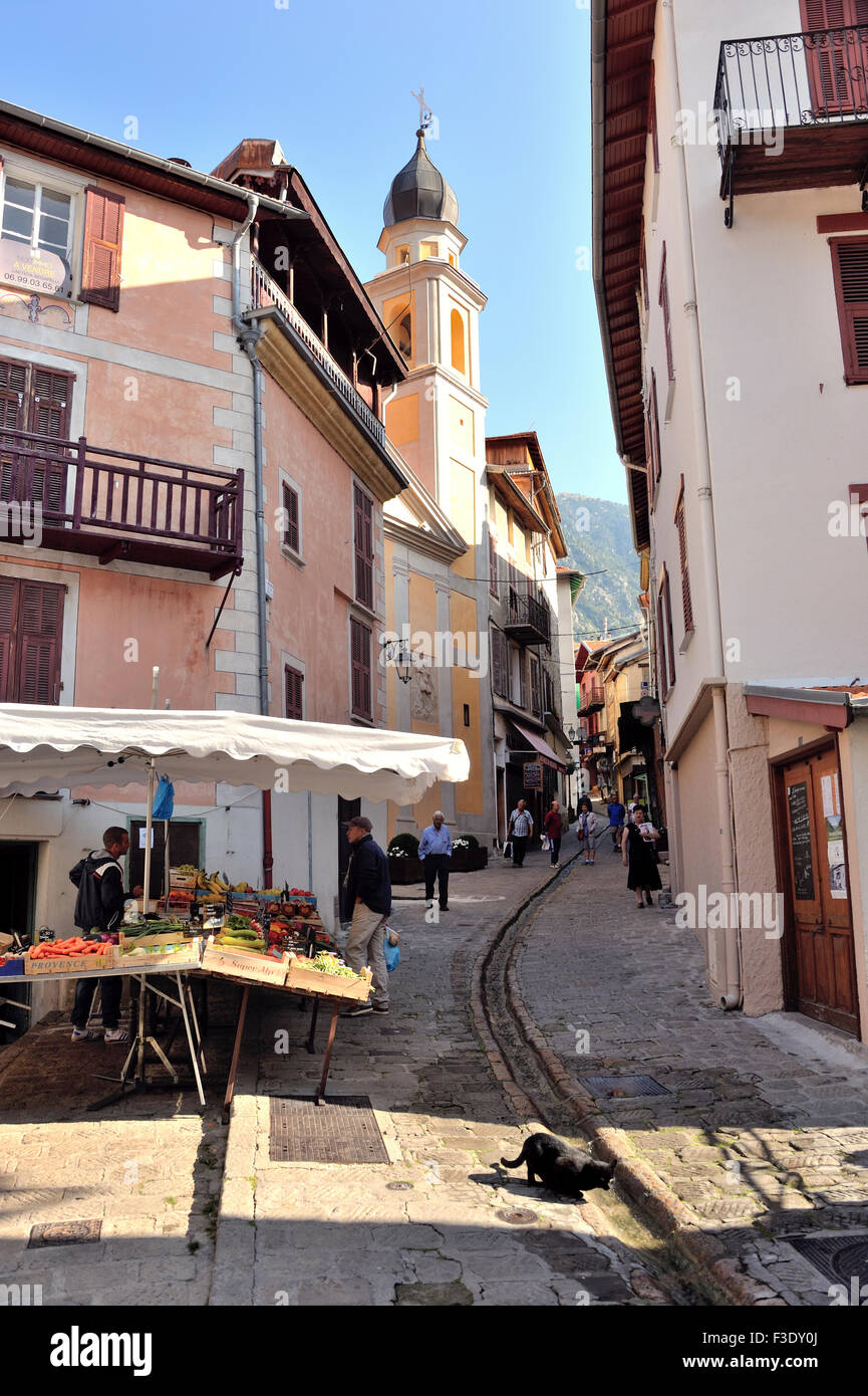 St-Martin-Vésubie, town of the Maritime Alps, cool summer resort in the ...