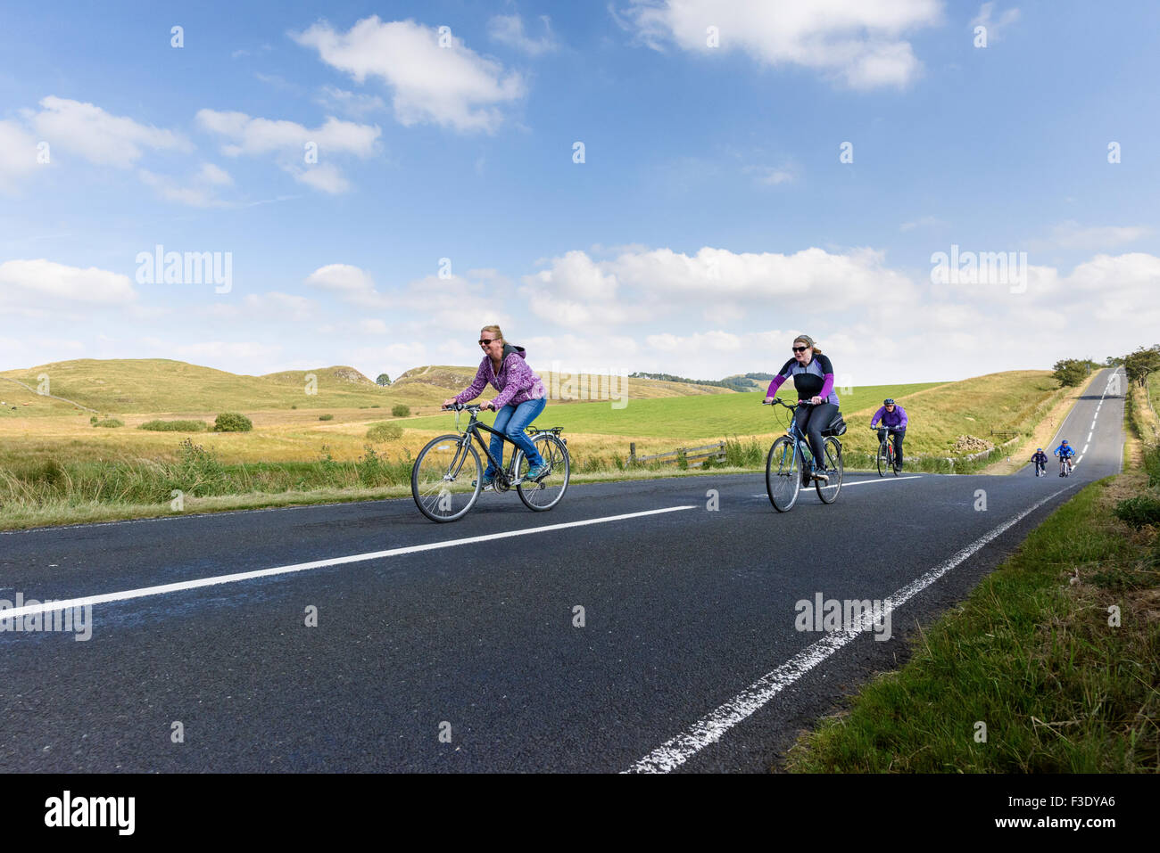 Older cyclists Stock Photo